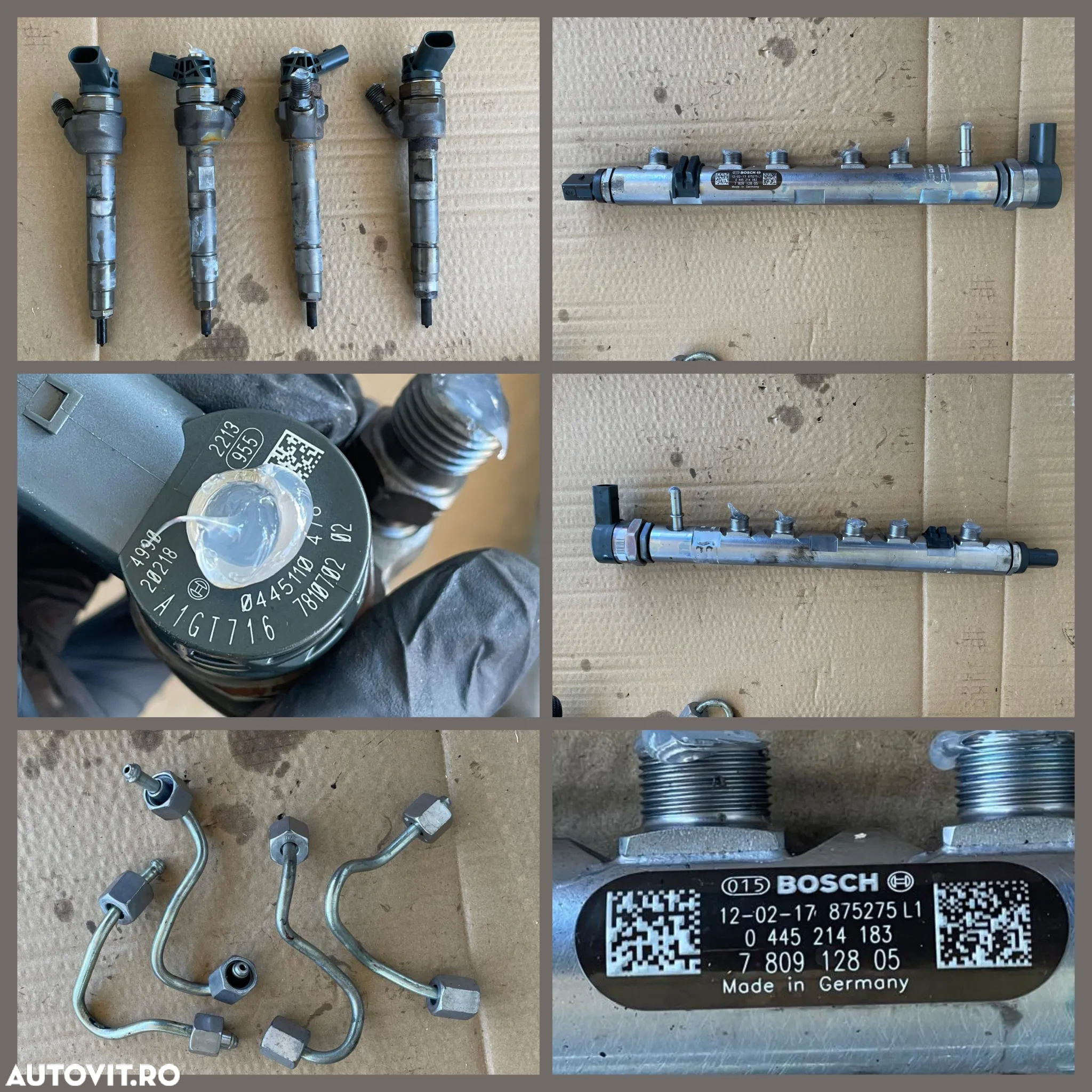 Anexe motor N47 Bmw 320d F30 injectoare rampa injectoare pompa inalta presiune alternator fulie uitate ABS racitor gaze EGR  catalizator termoflot debitmetru bmw 184cp - 2