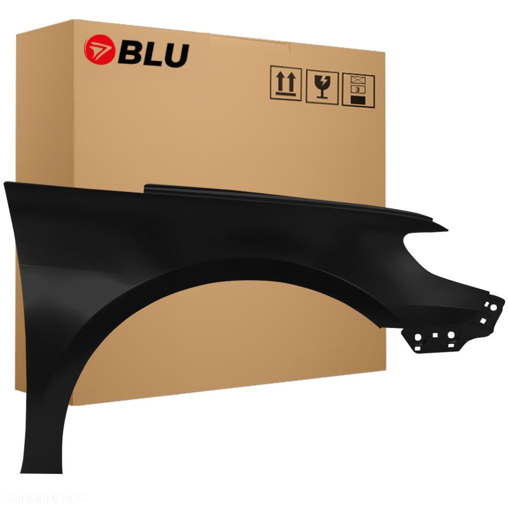 BLU Błotnik VW VOLKSWAGEN PASSAT CC L041 LO41 prawy czarny 2008-2012 przód Schwarz - 1