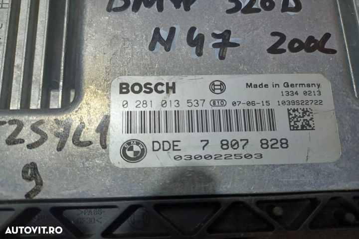 Calculator motor ECU 0281013537 0281013537 BMW Seria 3 E90 [2004 - 20 - 2
