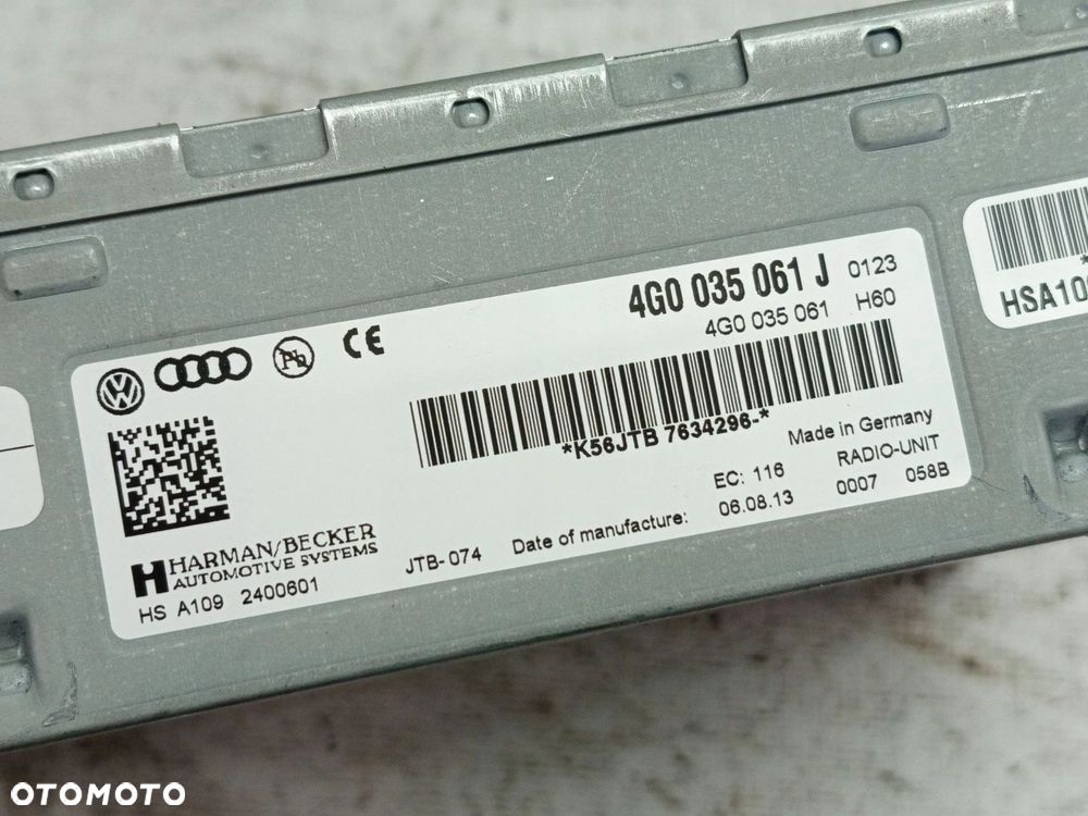 TUNER RADIA NAWIGACJA VW TOUAREG II 7P 4G0035061J - 2