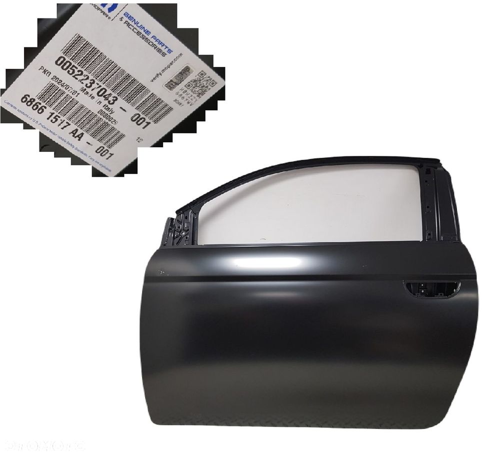 FABRYCZNIE NOWE ORYGINALNE DRZWI LEWE LEWA FIAT 500E ELEKTRIK 20-25 68661517 52237043 - 1