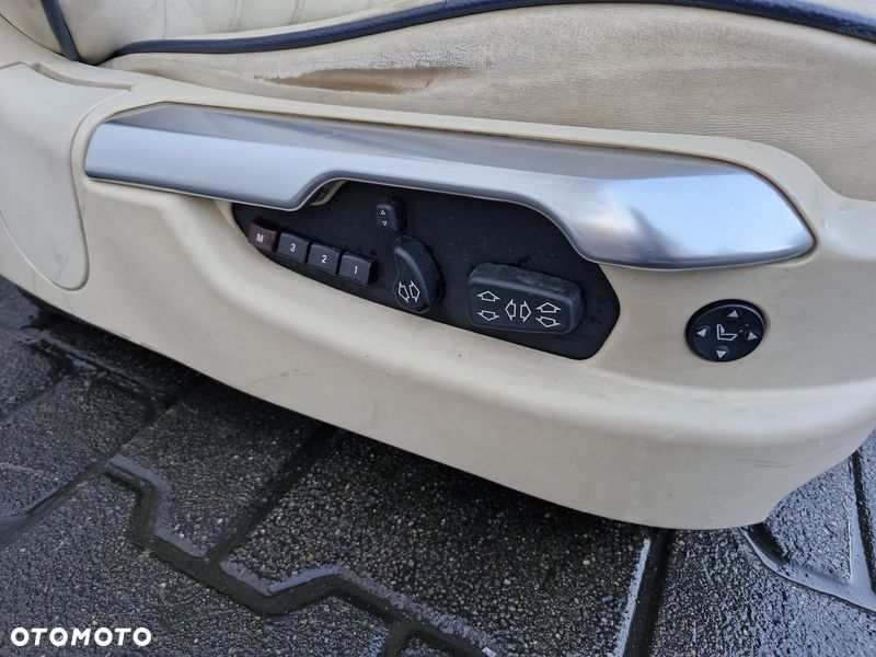 range rover l322 fotel prawy przód przedni pasażera skóra uk - 7