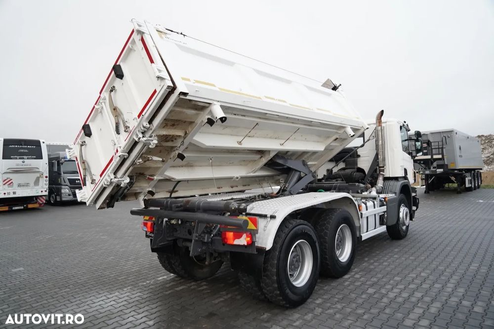 Scania P 410 / 6x4 / BASCULĂ DUBLU / HYDRODOLTA / BOARDMATIC / AUTOMATĂ / EURO 6 - 9