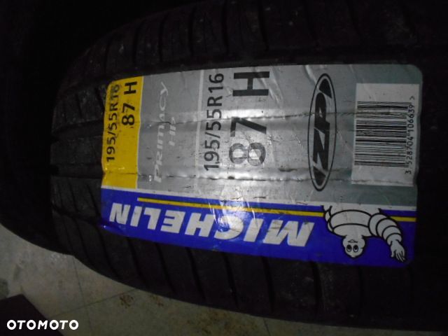 Opony 195/55r16 michelin primacy hp nowe lato para zp rsc 7,7mm - 2