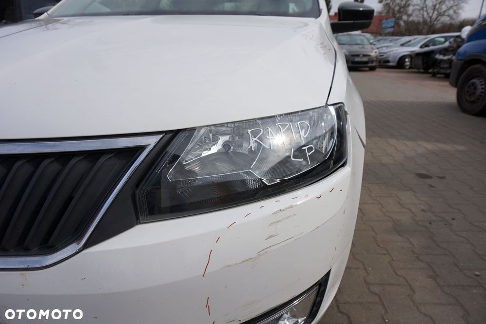 MASKA ZDERZAK BŁOTNIKI LAMPY RAPID NH3 LF9E  SKODA 2012-2019 BIAŁY PRZÓD KOMPLETNY - 26