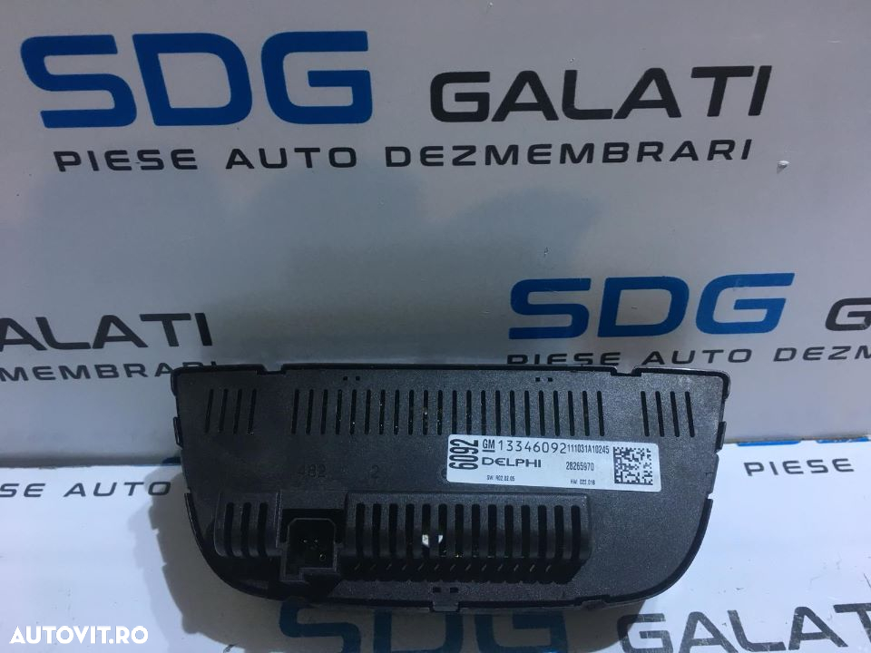 Climatronic / Panou / Consola AC Opel Astra J 2009 - 2015 Cod Piesa : 13346092 - 3