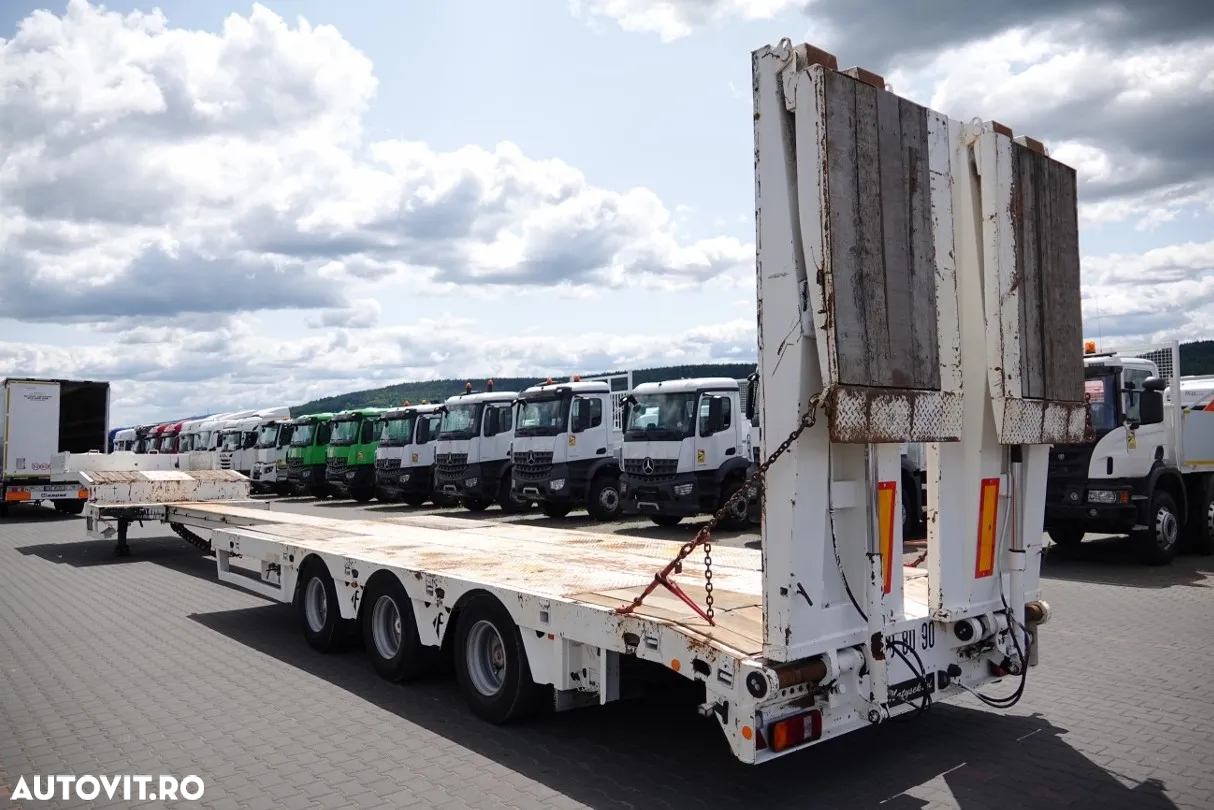 Faymonville ȘASIU JOS FAYMONVILLE / STN-3A / EXTENSIBIL / VANZĂ PORTABILE / 19 M / RAMPE HIDRAULICE / IMPORTATE - 7