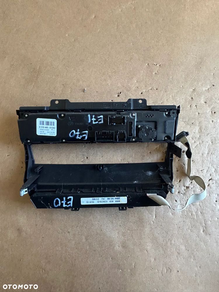 BMW E70 E71 E72 PANEL NAWIEWU KLIMATYZACJI 9310449 - 2