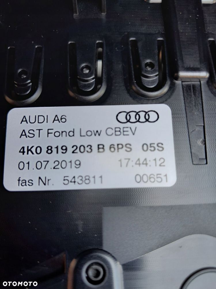 audi kratka nawiewu tylna 4k0819203b - 3
