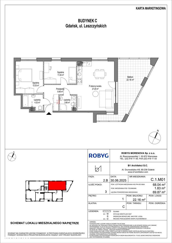 3-pokojowe mieszkanie 68m2 + balkon Bez Prowizji - Pełny obrazek: 2/15