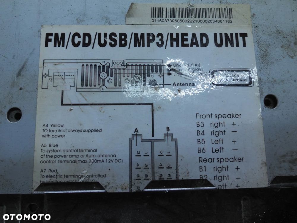 RADIOODTWARZACZ SAMOCHODOWY ICS 150 FM/CD/USB/MP3 - 2