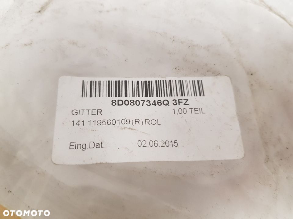 AUDI RS4 A4 B5 ATRAPA KRATKA PRAWA ZDERZAKA POD HALOGEN NOWA 8D0807346Q - 8