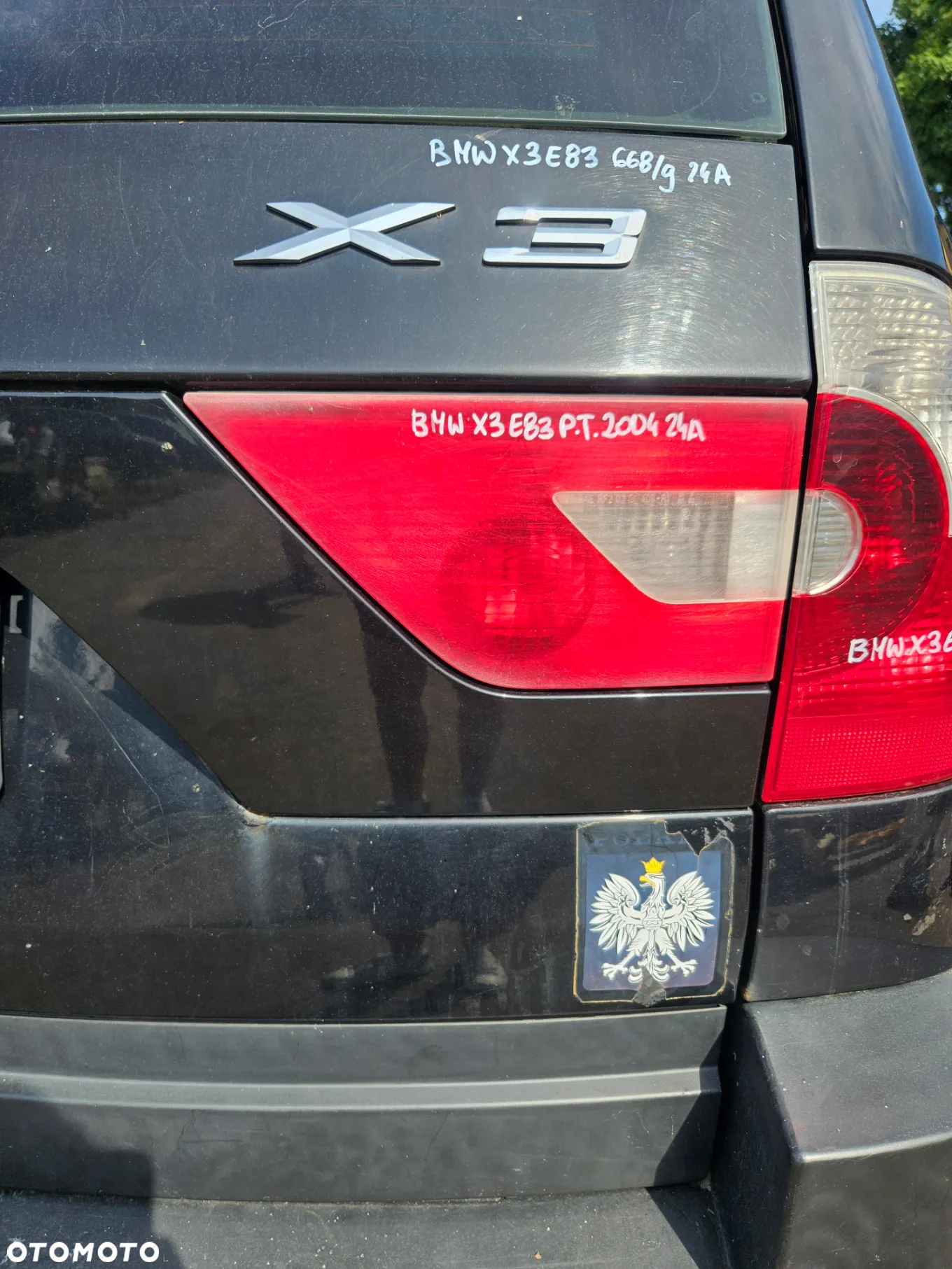 BMW X3 E83 KLAPA BAGAŻNIKA 668/9 - 7