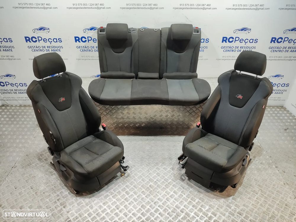 Conjunto Bancos Originais Tecido Seat Leon 1P FR - 10