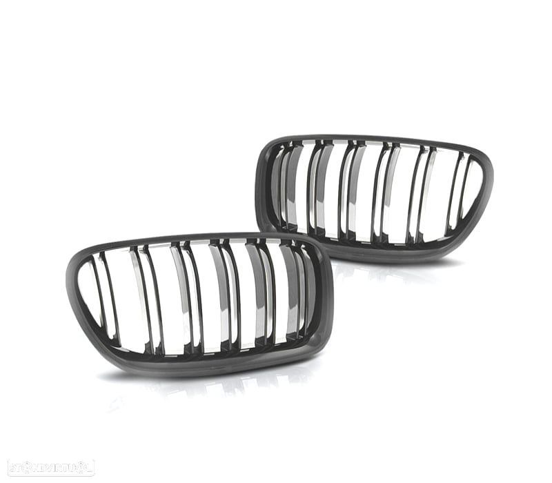 GRELHA FRONTAL BMW F10 13-17 LOOK M5 PRETO BRILHANTE - 4