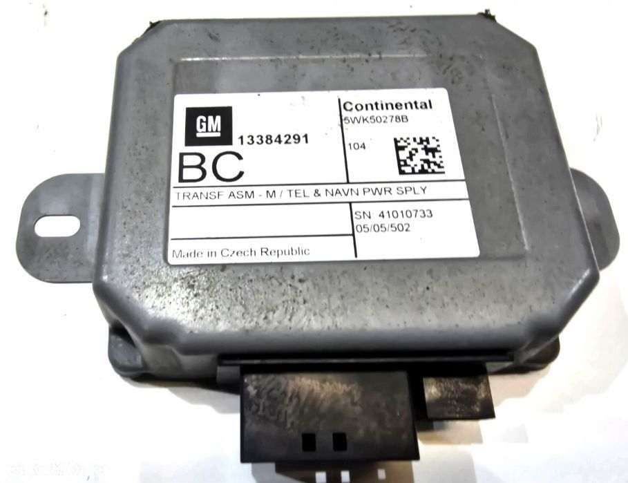 moduł sterownik radia opel astra j 13384291 - 1