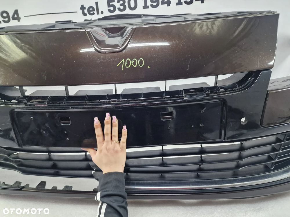 RENAULT MEGANE 3 III LIFT 11- ZDERZAK PRZEDNI PRZÓD NA 4X PDC + GÓRNE WZMOCNIENIE ZDERZAKA + ŚLIZGI + GÓRNA BLENDA , NR AUKCJI NZ1000 - 15