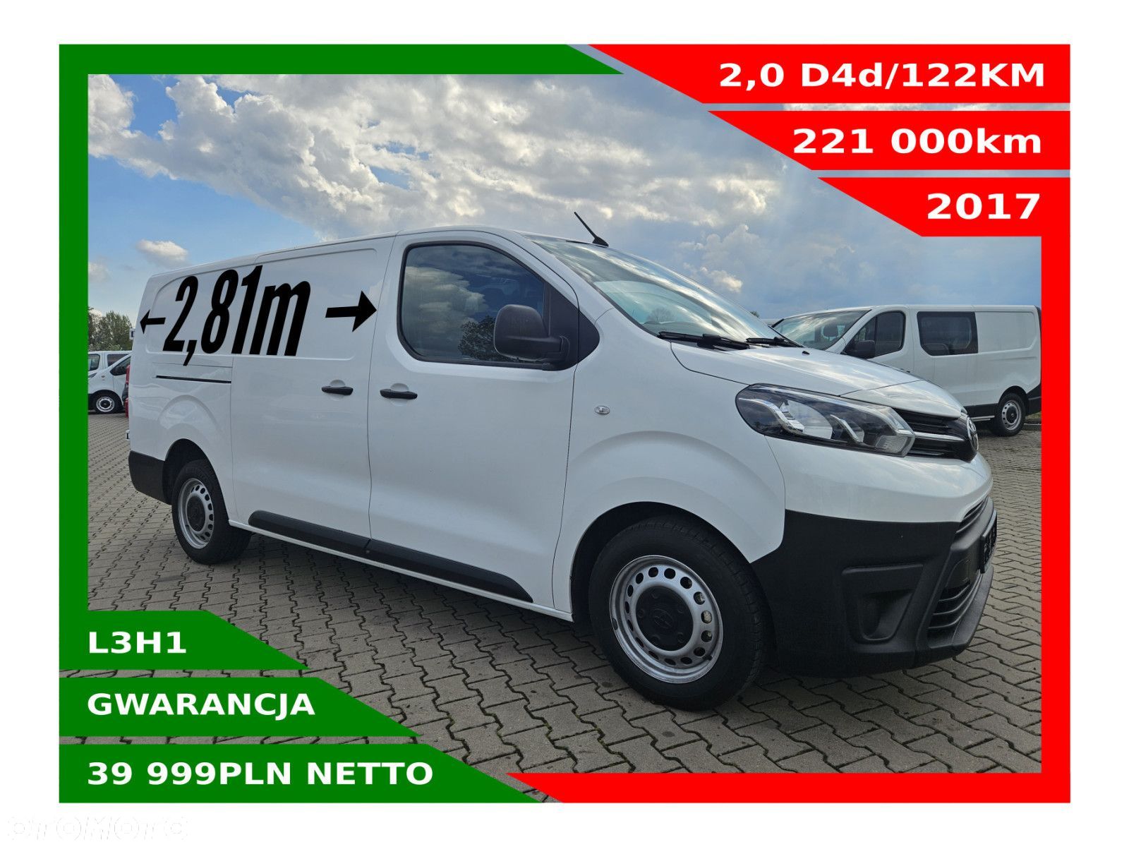 Toyota ProAce L3H1 *39999zł NETTO* ExtraLong 2,0D4d/122KM - 1
