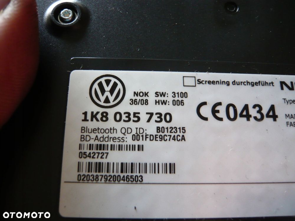 moduł bluetooth vw passat b6 2.0 tdi 1k8035730 - 2