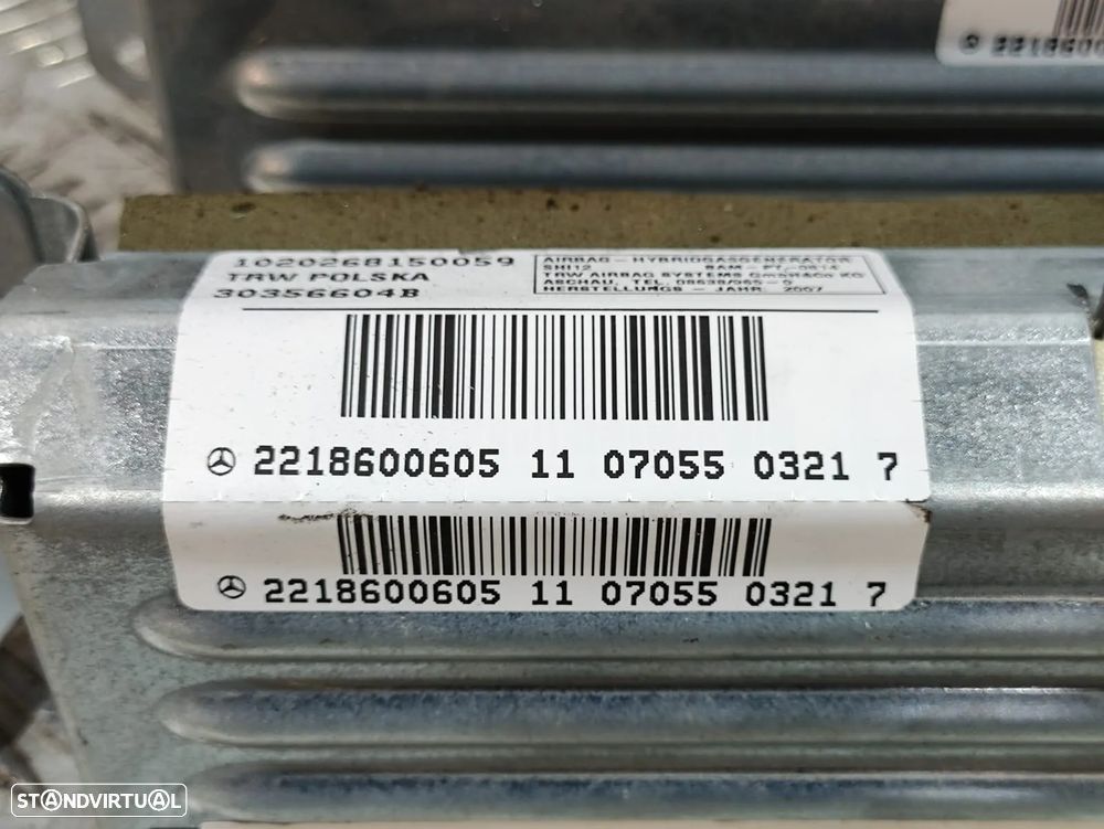 Airbag Airbags laterais traseiros esquerdo direito Mercedes Benz Class S W221 - 8