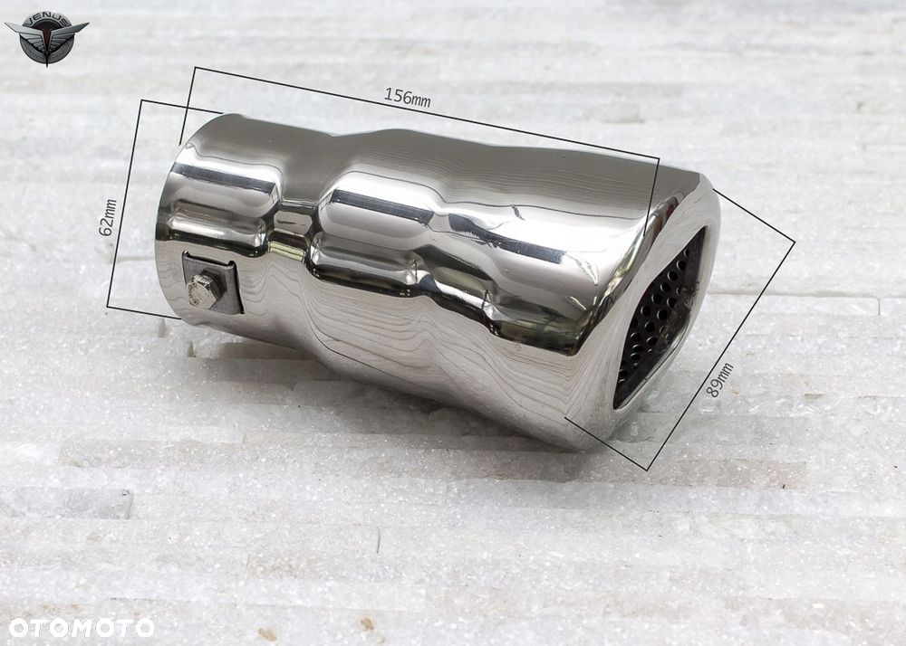 końcówka wydechu nierdzewka otwór montażowy 35-62 - 3