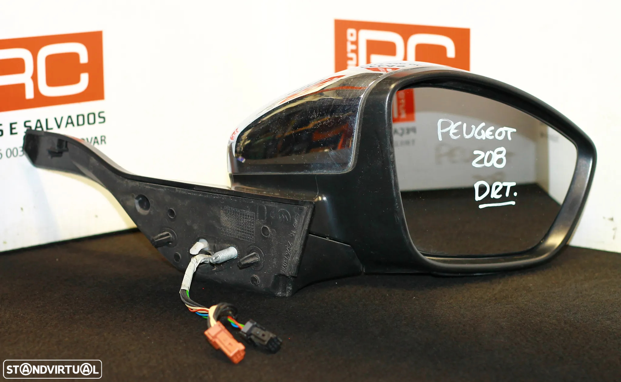 ESPELHO RETROVISOR DIREITO PEUGEOT 208 - 2