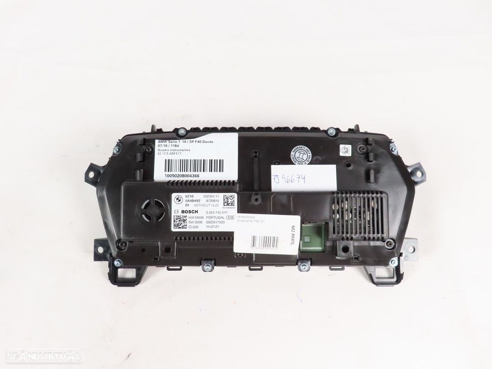 Conta-Quilómetros / Painel de Instrumentos / Quadrante 10.25 - 3