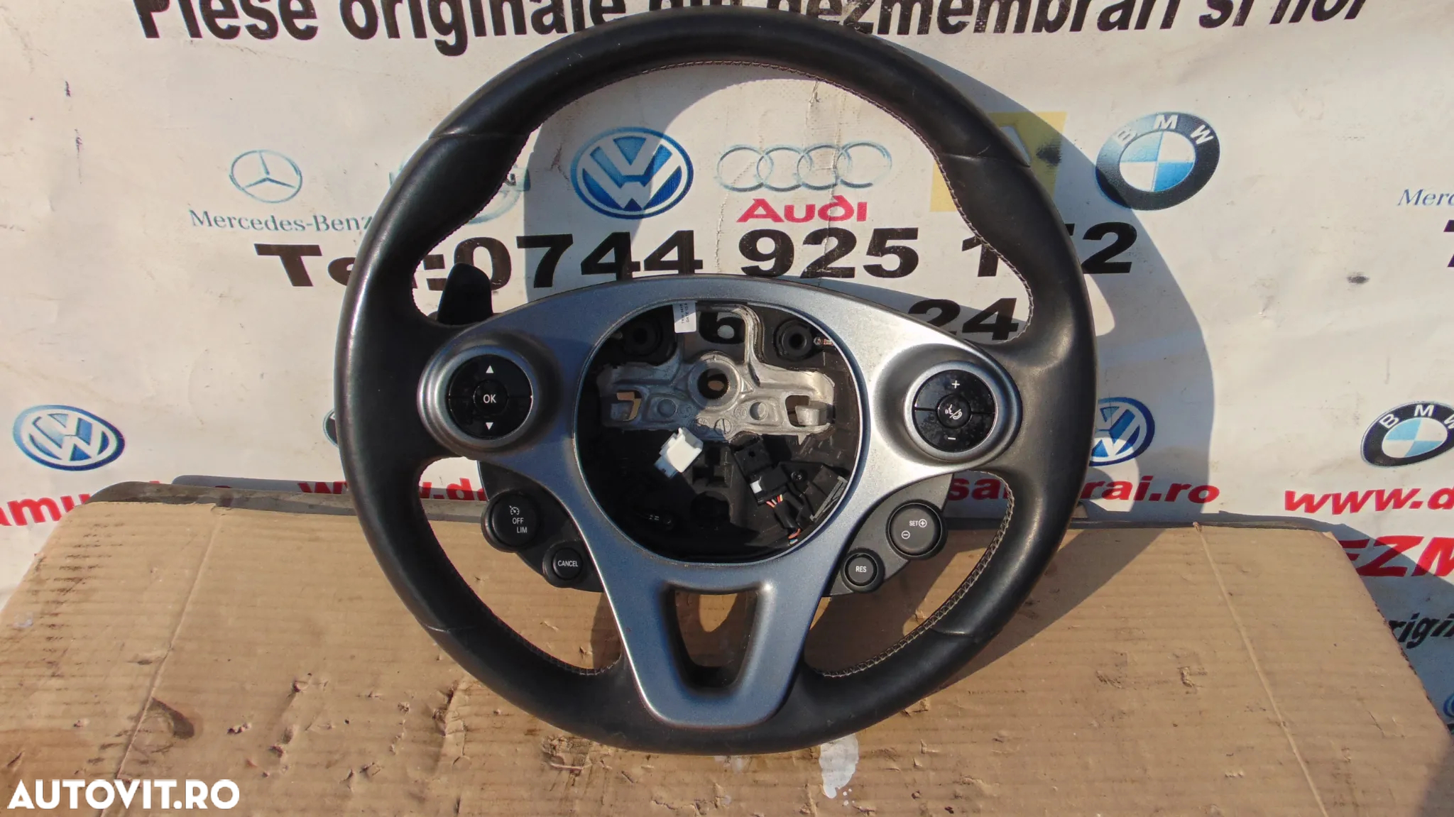 Volan Piele smart w453 dupa 2014 volan cu comenzi smart fortwo fourfor brabus dezmembrez - 2