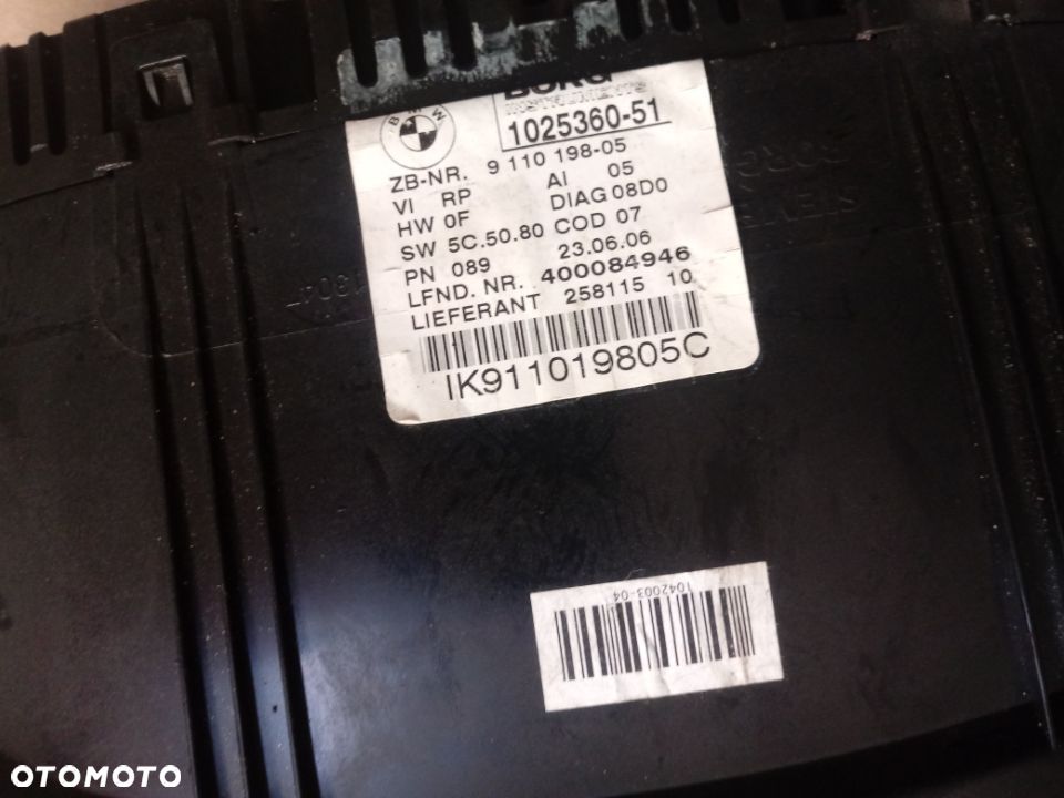 Licznik zegar BMW E90 E91 9110198-05 - 4