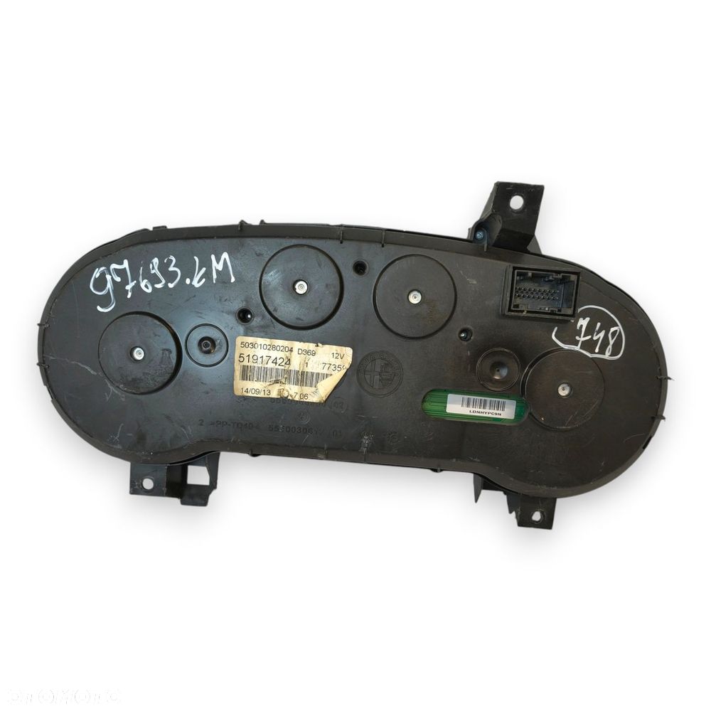 LICZNIK ZEGARY 51917424 Fiat Grande Punto Evo 1.3 M-JET 97 693km europa - 8