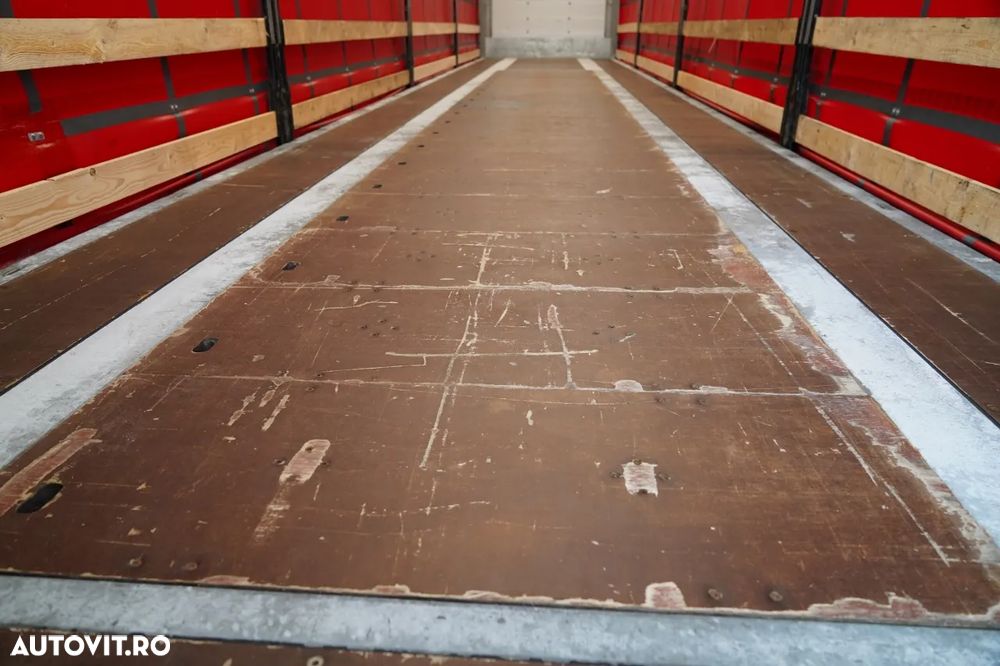 Schmitz Cargobull CORTINĂ / MEGA / PLATĂ JOSĂ / CAMION DIN OȚEL - 9 M / ACOPERIȘ CULISANT / AXĂ CULISANTĂ - 20