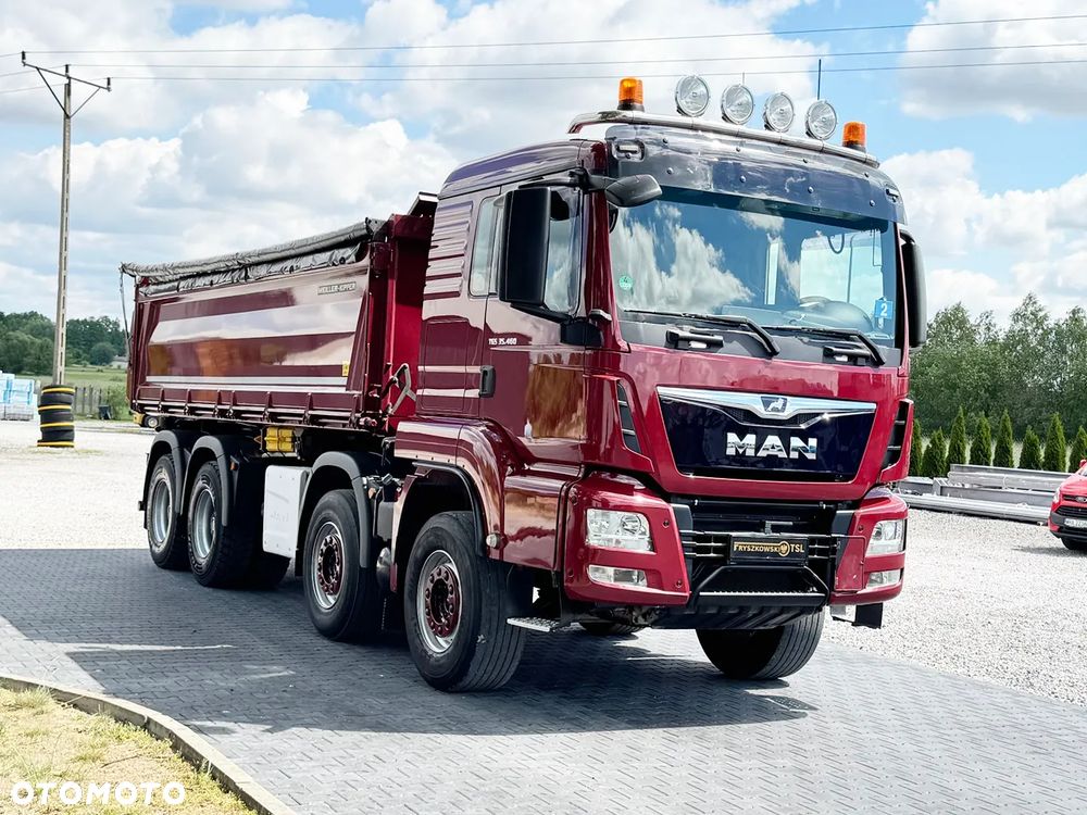 MAN TGS 35.460 // 8X4 // MANUAL // RESOR // MEILLER KIPPER 16 m3-3STRONNY // BURTA 110 // DWIE KAMERY // Z NIEMIEC - 7