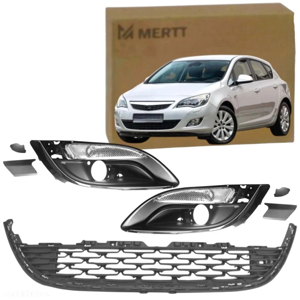 Atrapy zderzaka przód Opel Astra J Facelifting 12-15 kierunkowskazy migacze - 1