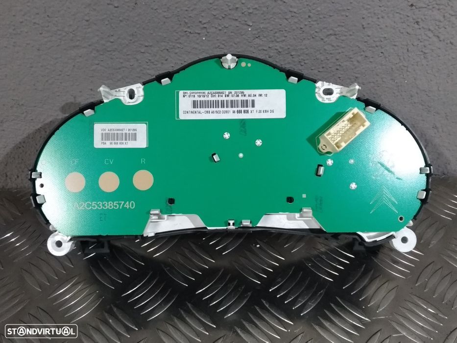 Quadrante Painel de Instrumentos Citroen C3 II 1.6 HDI 2013 a 2016 - 2