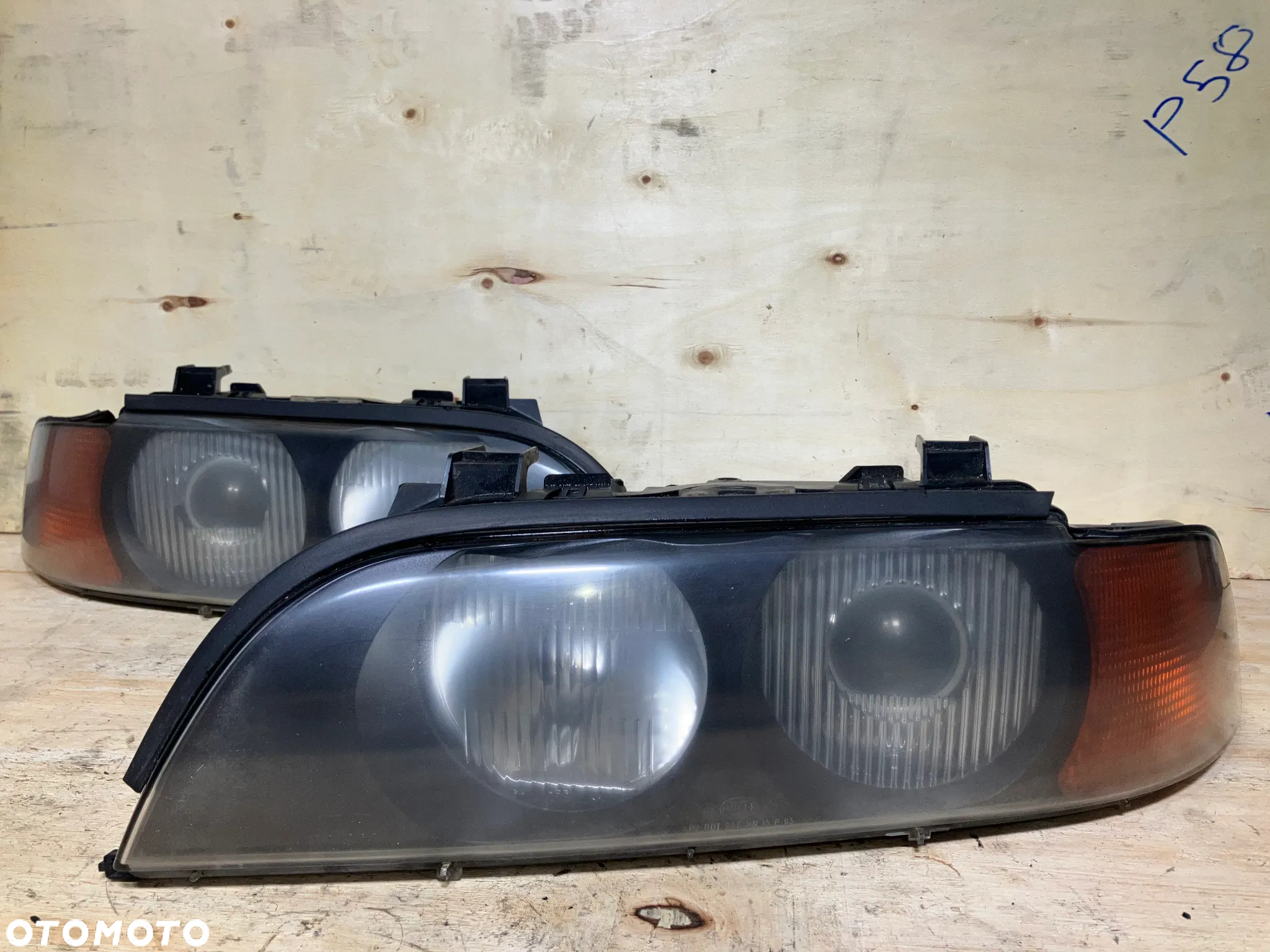 LAMPY PRZÓD BMW E39 PRZED LIFT XENON SOCZEWKA POMARAŃCZOWY KIERUNEK - 7