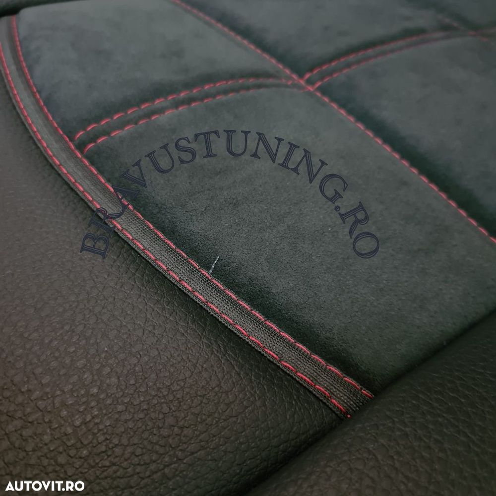 Huse spatar/sezut 2buc/set Material tip Alcantara + Piele ecologica - 8