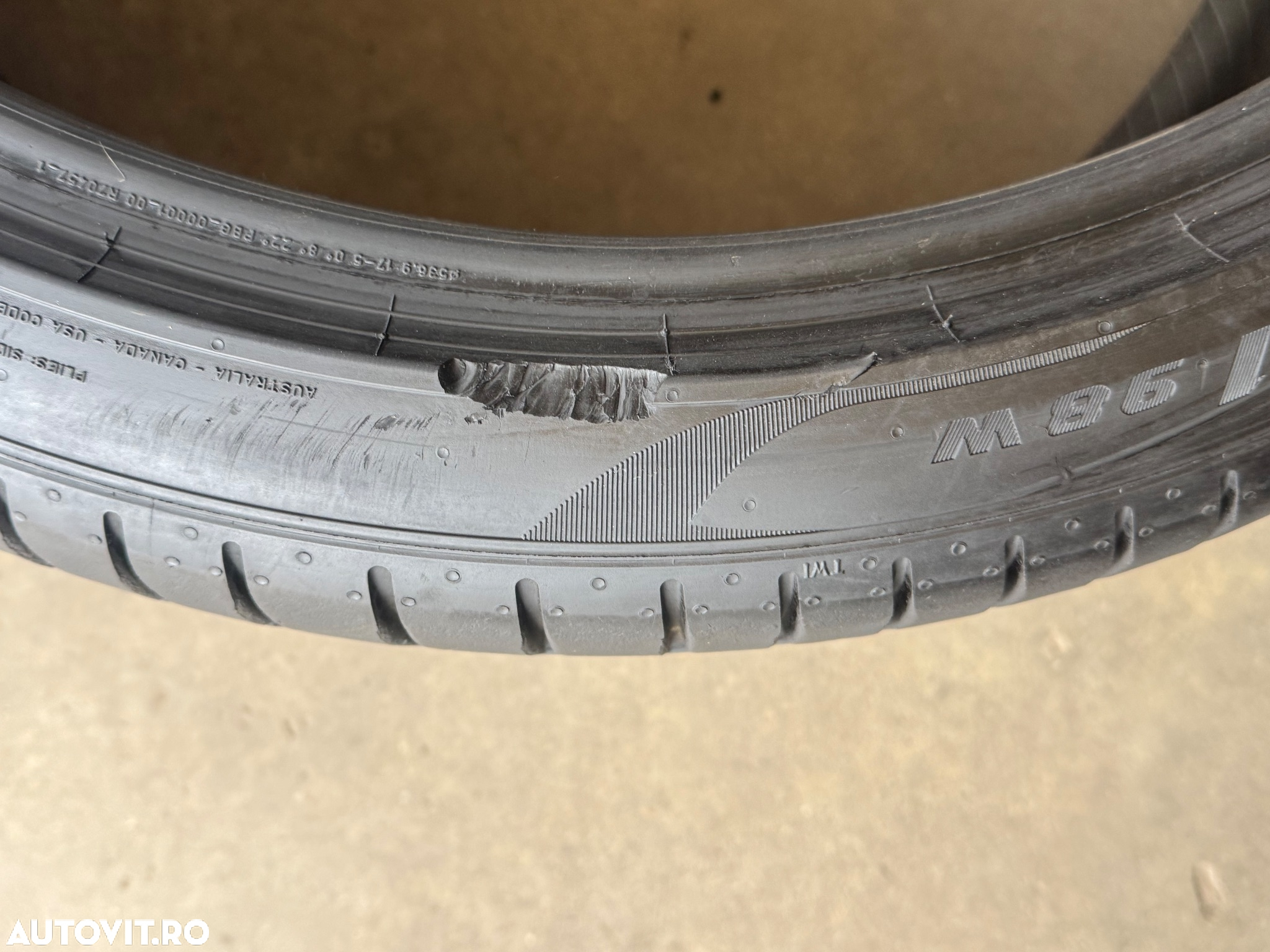 Vând set anvelope 255/35/21-285/30/21 Pirelli de vară ca noi - 9