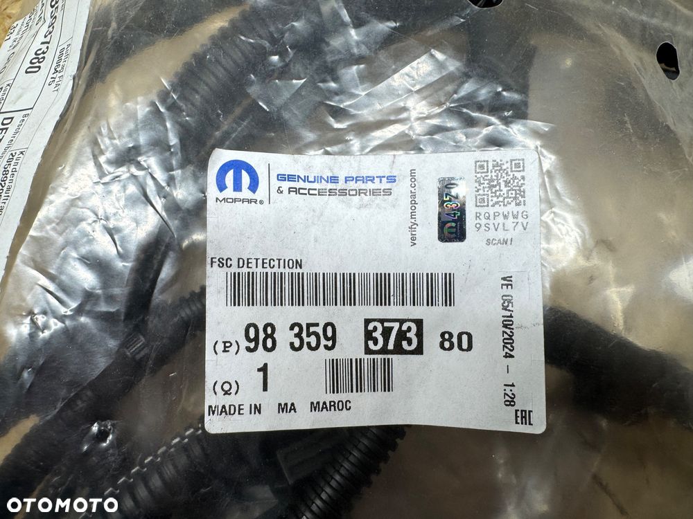 Wiązka instalacja zderzak tył Opel Corsa f 6 pdc - 2