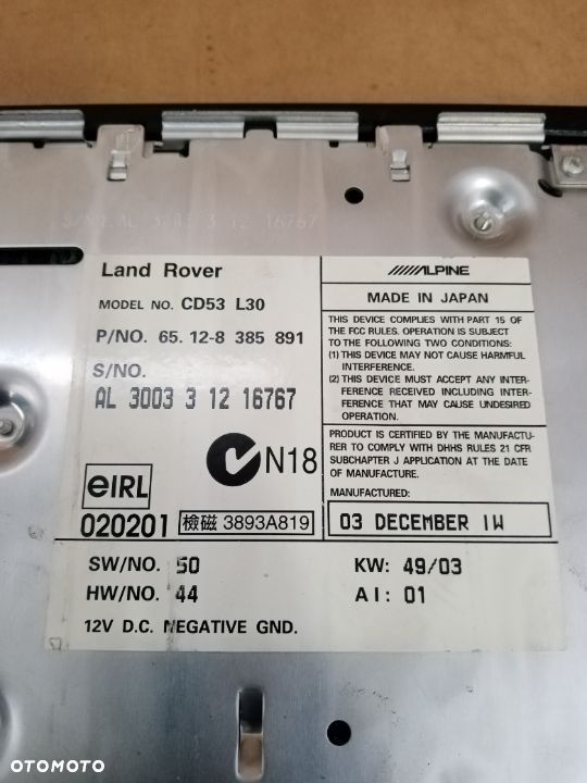 Radio Alpina Land rover L322 BMW 8385891 - 3