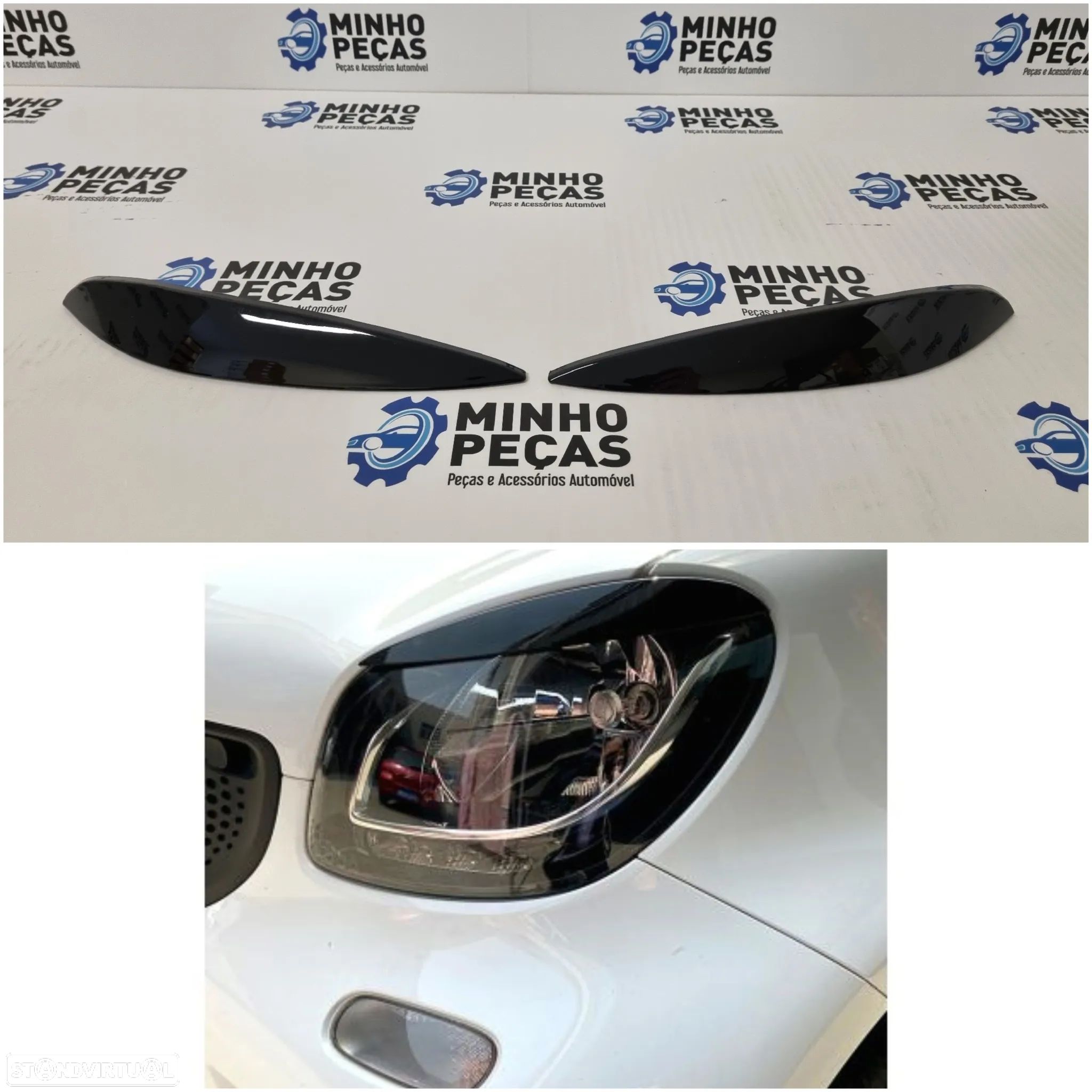 Pestanas Faróis Smart ForTwo (C453) 2014 - 1