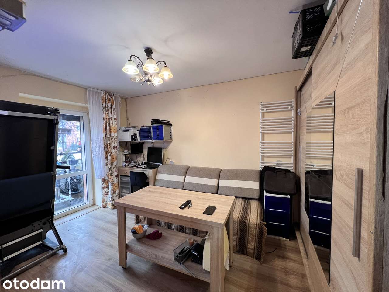 2 pokoje wysoki parter + balkon Bielany