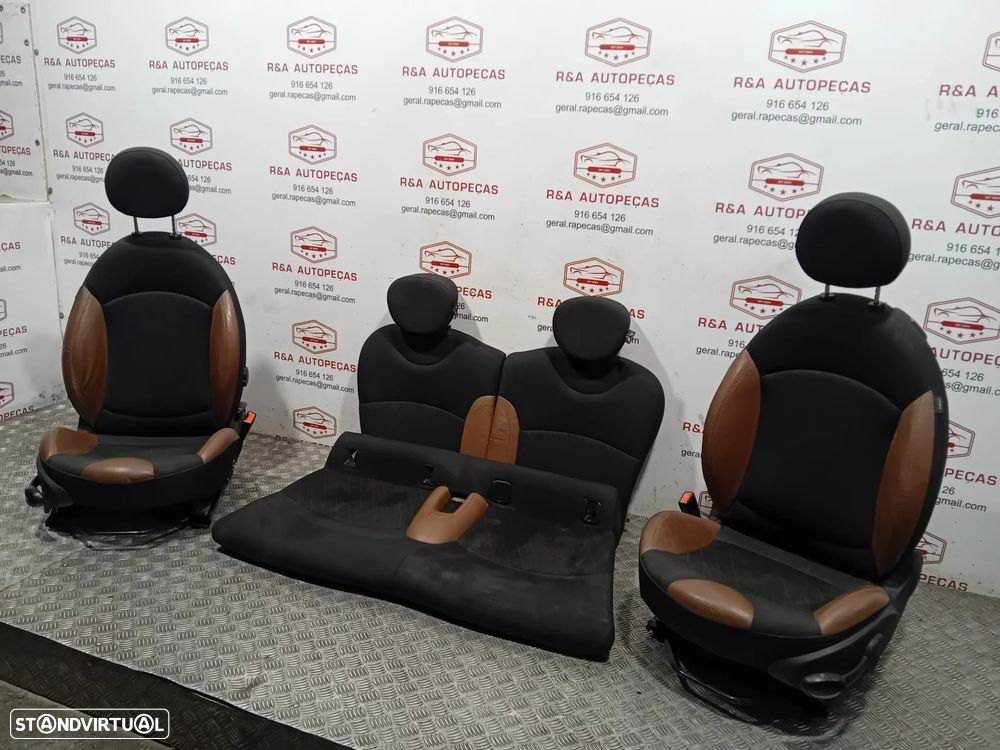 Conjunto de Bancos Mini Cooper S R56 Pele Tecido Original - 3
