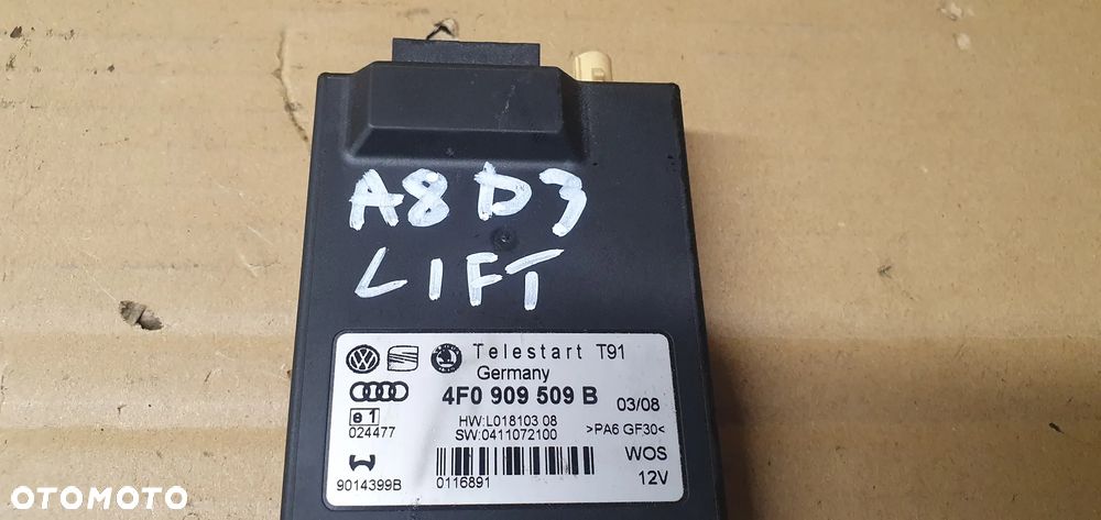 Moduł sterownik webasto Audi A8 D3 4F0909509B - 7