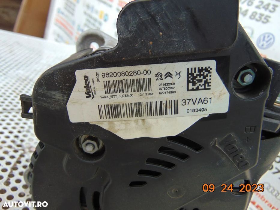 Alternator Peugeot 1.6 hibrid DS Opel Citroen c4 c5 aircross grandland - 3