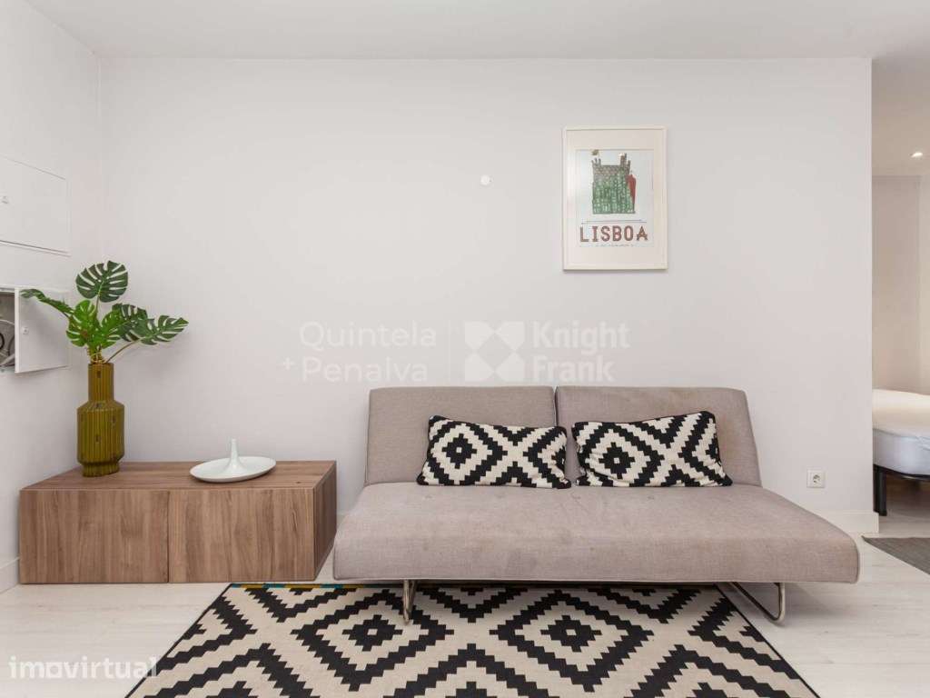 Apartamento T0 para arrendar mobilado na Praça da Alegria, Lisboa - Grande imagem: 4/20