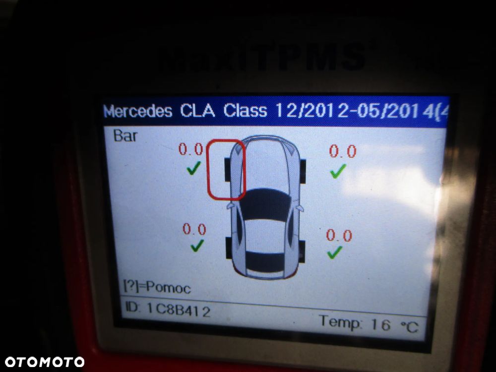 CZUJNIKI CIŚNIENIA POWIETRZA TPMS MERCEDES A B KLASA KLASSE CLA C117 - 7