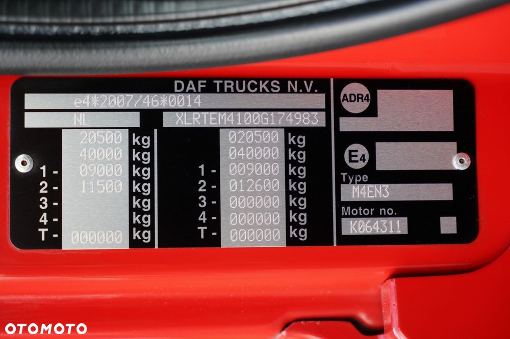 DAF CF 340 / 120 TYS.KM. !! / HYDRAULIKA / NISKA KABINA / EURO 6 / NOWE OPONY / MAŁO UŻYWANY - 38