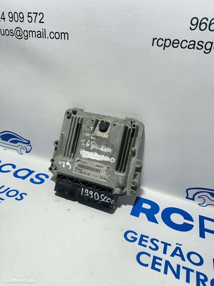 .Centralina Motor Bosch FGP Fiat 500L 1.6 Mjt 55259747 0281017827 352 2013 - 2017 - 8