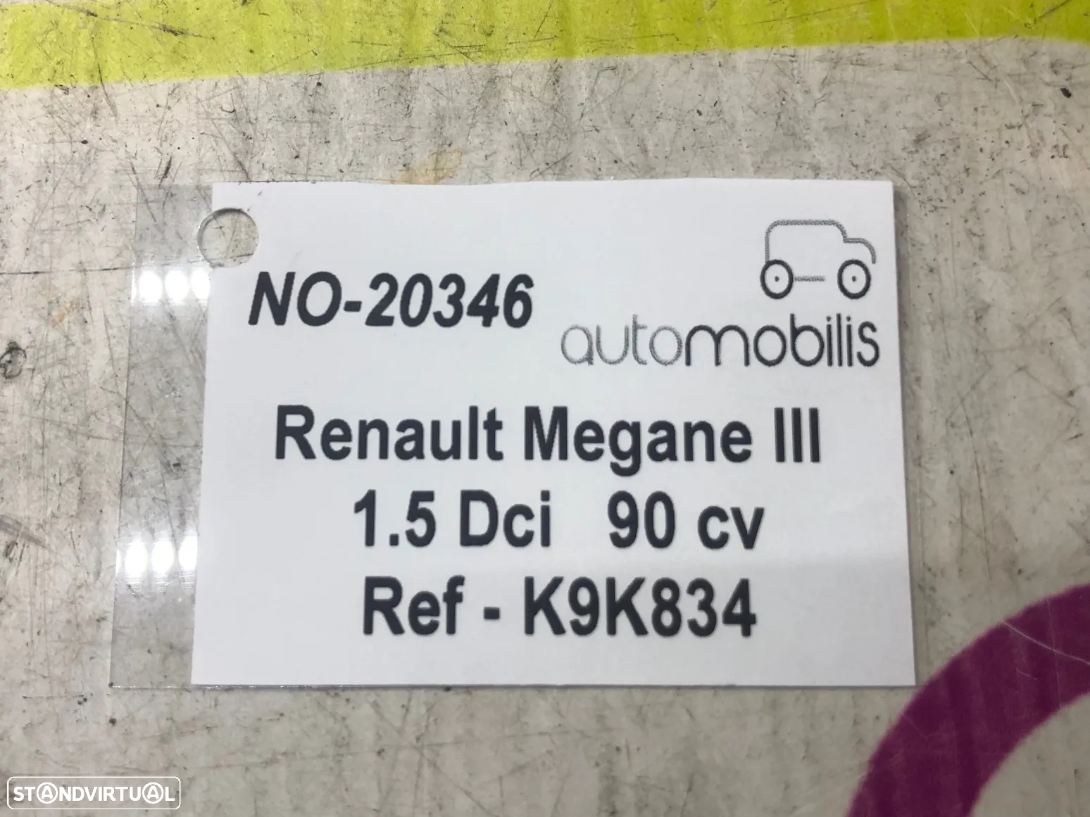 Motor RENAULT MEGANE III (BZ0/1_, B3_) 1.5 Dci 90 cv de 2012  NO-20346 - 5