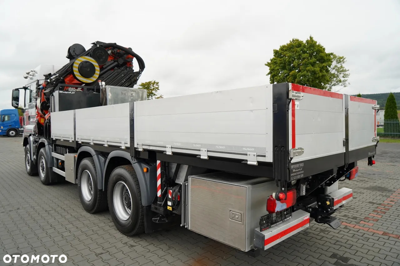 MAN TGS 41.480 / 8X6 / SKRZYNIOWY + HDS PALFINGER PK 92002-SH F + FLY JIB 170 E / WYSIĘG 34 M / MAX UDŹWIG 26 000 KG / STEROWANIE RADIOWE / 5 PODPÓR / 7 FUNKCJI / FULL SERWIS MAN / FULL SERWIS PALFINGER - 10